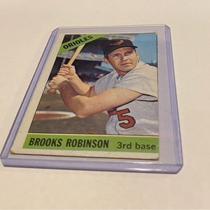 Brooks Robinson 1966 Topps Baseball Card Vintage Collectible